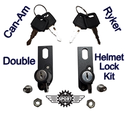 For Can-Am Ryker 2019 2020 2021 Double Helmet Lock Kit Anti-theft